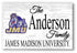 James Madison Family Name Sign – Personalized JMU Wood Plaque for Alumni or Graduation