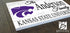 Kansas State Family Name Sign – Personalized Wood Plaque for Alumni or Graduation