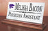 Kansas State University Desk Nameplate – Custom Marble Office Sign
