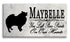 Keeshond Memorial Stone - Custom Personalized Marble Grave Marker