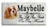 King Charles Spaniel Memorial Stone - Personalized Marble Grave Marker