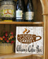 Start With Coffee Sign - Personalized Custom Name Kitchen Coffee Bar Decor