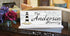 Lighthouse Family Name Sign - Personalized for Mantel or Shelf Solid Wood