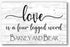 Love Is a 4 Legged Word Sign Personalized With Pet Names