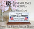 Military Hero Memorial Plaque – Personalized Marble Tribute With Dual Flags