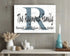 Monogram Family Name Sign - Personalized with Established Date or Family Names