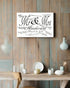 Mr & Mrs Signable Wedding Sign - Custom with Names & Date for Reception Guest Signatures