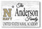 United States Naval Academy Family Name Sign – Personalized Navy Gift Wooden Sign