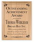 Outstanding Achievement Award Plaque – Personalized Recognition Gift with Custom Name, Title & Message