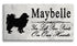 Papillon Memorial Stone - Custom Personalized Marble Grave Marker