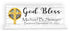 Baptism Gift - Personalized God Bless with Name and Christening Date