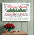 Personalized Fresh Christmas Trees Sign - Custom Family Name Holiday Decoration