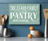 Personalized Kitchen Pantry Sign Farmhouse Decor Custom Made