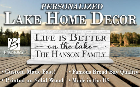 Personalized Lake House Sign Life Is Better On The Lake