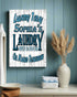 Personalized Laundry Room Signs - Wash Dry Fold - Choose Your Design
