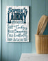 Personalized Laundry Room Signs - Wash Dry Fold - Choose Your Design
