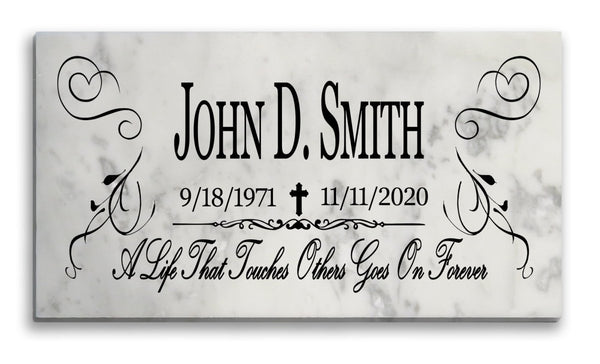 Personalized Loved One Memorial Stone Indoor or Outdoor Garden Gift