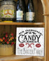 Candy Cane Christmas Sign - Personalized Custom Family Name Holiday Decoration