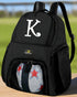 Personalized Soccer Backpack or Volleyball Bag Black