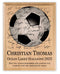 Soccer Award Plaque – Recognition Trophy for Players, Seniors & Team Coaches - Custom Signable Gift - Solid Wood