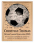 Soccer Award Plaque - Custom Signable Team Gift - Solid Wood