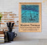 Swimming Award Plaque - Custom Signable Team Gift - Solid Wood