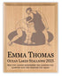 Wrestling Award Plaque - Custom Signable Team Gift - Solid Wood