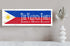 Philippine Flag Sign - Personalized Family Name - Custom Wood Filipino Heritage Gift