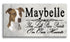 Pit Bull Memorial Stone - Personalized Marble Dog Grave Marker