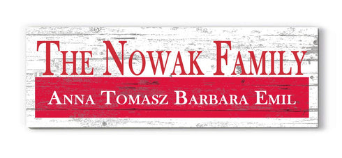 Polish Flag Family Name Sign – Personalized Poland Heritage Plaque with Custom Names