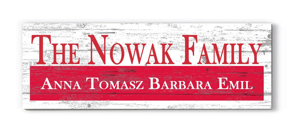 Polish Flag Family Name Sign – Personalized Poland Heritage Plaque with Custom Names