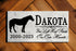 Horse Memorial Stone - Standing Silhouette - Custom Personalized Marble Plaque
