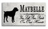 Rottweiler Memorial Stone - You Left Paw Prints On Our Hearts