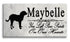 Russian Toy Terrier Memorial Stone - Custom Personalized Marble Marker