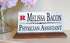 Rutgers University Desk Nameplate – Custom Marble Name Sign with Title