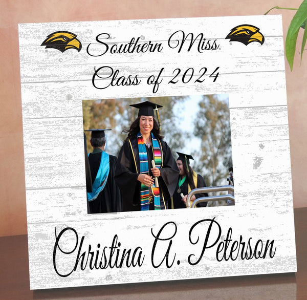 Southern Miss Frame with Printed Photo Graduation Class Frame Alternative