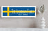 Swedish Flag Sign - Personalized Family Name - Custom Wood Swedish Heritage Gift