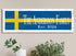 Swedish Flag Sign - Personalized Family Name - Custom Wood Swedish Heritage Gift
