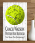 Tennis Coach Gift Plaque - Personalized Signable Custom Wood Award