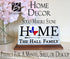 Texas HOME Shelf Sign – Personalized Family Name Decor With Lone Star Design