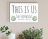 This Is Us Sign - Personalized with Family Names Farmhouse Wall Art