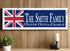 UK Flag Sign - Personalized Family Name - Custom Wood British Heritage Gift