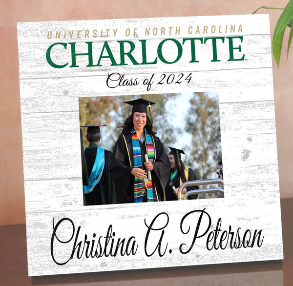 UNC Charlotte Frame with Printed Photo - UNCC 49ers Graduation Class Frame Alternative