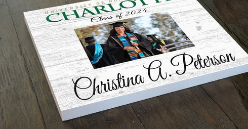 UNC Charlotte Frame with Printed Photo - UNCC 49ers Graduation Class Frame Alternative