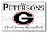 Georgia Bulldogs Family Name Sign – Personalized University of Georgia Wood Plaque for Alumni or Graduation