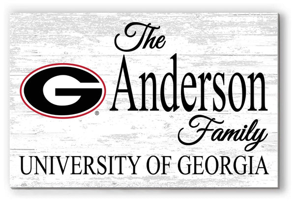 University of Georgia Family Name Sign UGA Home SIgn for Alumni, Fans or Graduation