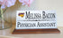 UNI Desk Nameplate – Custom Marble Name Sign with Personalized Title