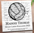Signable Volleyball Coach Gift Plaque or Player Award - Team Signed Custom Wood