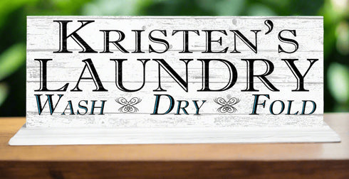 Wash Dry Fold Laundry Decoration Sign Home Decor