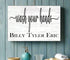 Wash Your Hands Bathroom Sign - Personalized with Kids Names Custom Farmhouse Style